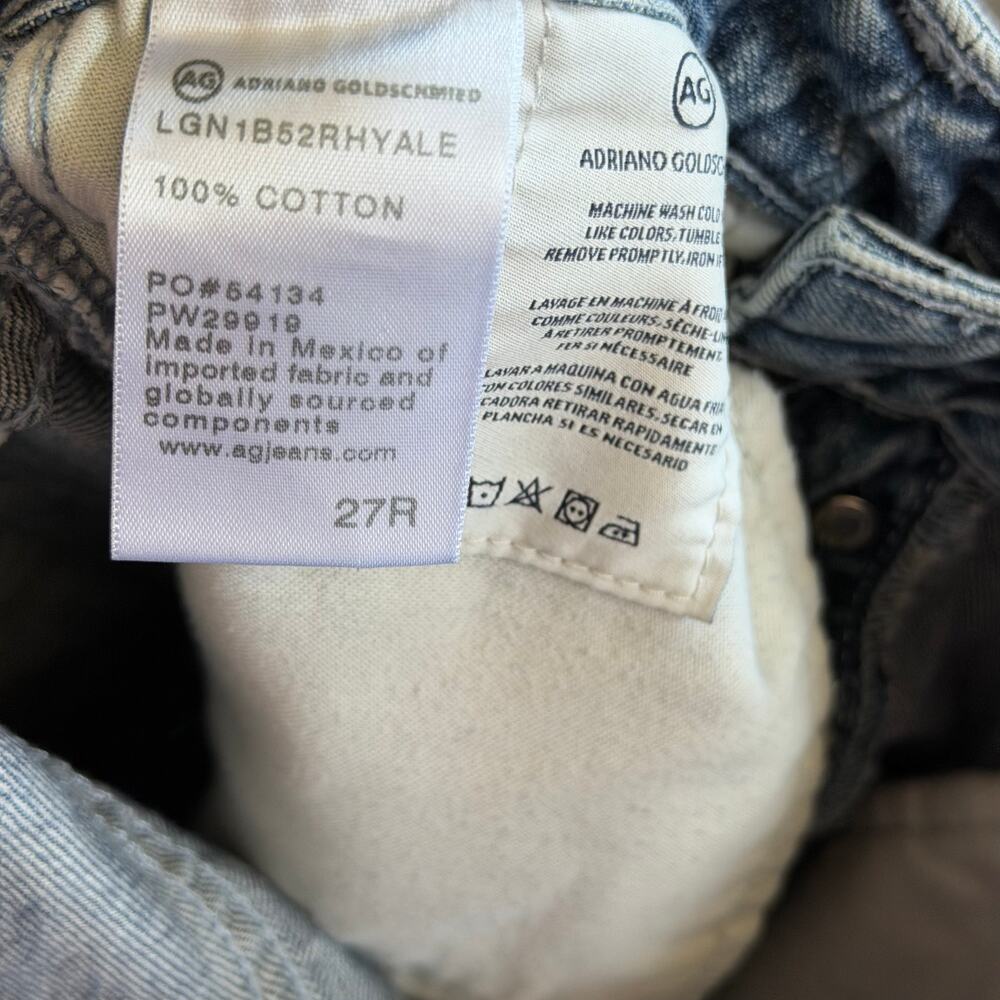 AG Adriano Goldschmied 27R Kerah High Rise A Line Denim Bermuda Shorts - Picture 4 of 6